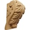 Ekena Millwork 2 1/2"W x 2 1/4"D x 4"H Small Acanthus Leaf Block Corbel, Cherry CORW02X02X04BACH - alternate 1
